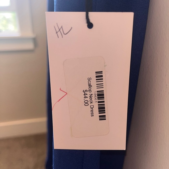 💙Blue Andrée Scallop Neck Dress. - Picture 3 of 3